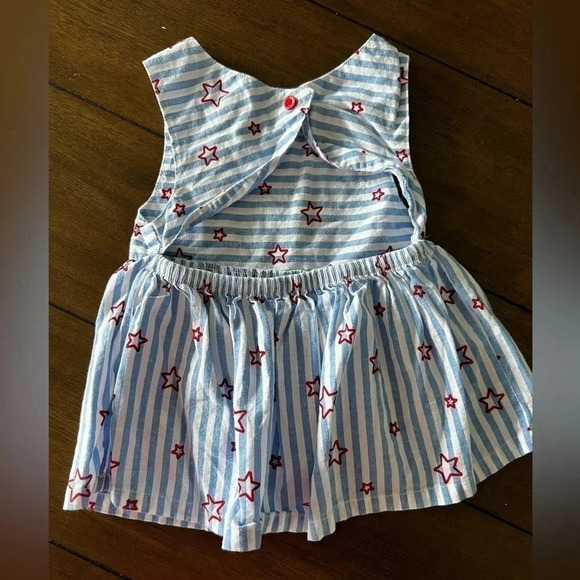 PATRIOTIC GIRLS OUTFIT : toddler girls, red white & blue outfit - Picture 2 of 2